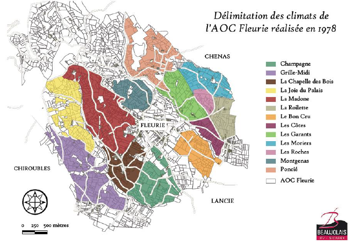 Topo de vignoble: Fleurie